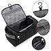 Hipiwe Mens Toiletry Bag Organizer for Travel Water Resistance Cosmetic Bag Hanging Dopp Kit Bag Portable Wash Gym Shaving Grooming Bag Bathroom Hygiene Dopp Kit for Men and Women (Black)