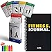 Workout Journal and Dumbbell Exercise Cards – 34 Cards and 26 Week Fitness Planner Log Book