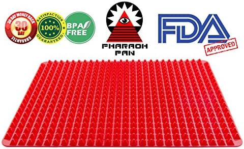 Pyramid Silicone Baking Mat, Silicone Non-Stick Baking Mat with Pyramids Surface, Silicone Healthy Cooking Baking Pan by Pharaoh Pan