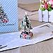 Coogam 3D Pop Up Christmas Cards, 4 Pack Blank Greeting Holiday Cards with Envelope New Year Handmade Gifts Xmas Galloping Reindeer Santa Bells Tree