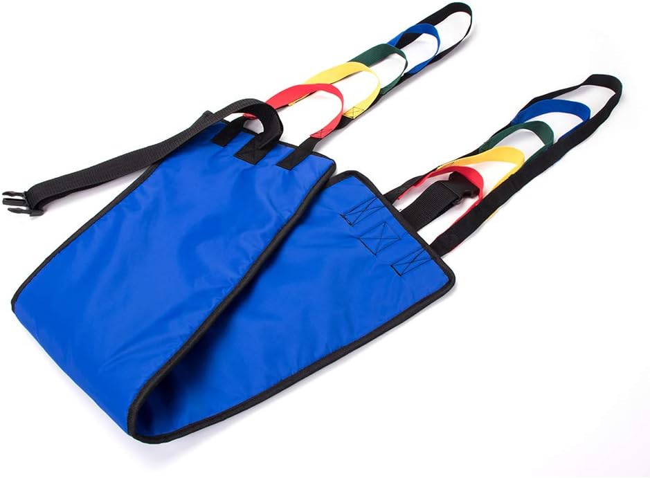 Fushida Stand Assistance Belt - Standing Sling for Transfer - Padded Patient Lift Sling Stand Assist Sling 300lb Weight, Quicker Easier Safer Transfers & Toileting(FYH290-BLUE): Health & Personal Care