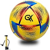 GX TOUR+ Thermo Bonded Polyurethane Soccer Ball Size 5 – Professional Grade PU Material, USA Quality Outdoor Sports, Premium Size 5 Soccer Ball for Training & Competitive Matches
