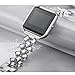 bayite Stainless Steel Bands with Frame Compatible Fitbit Blaze, Rhinestone Bling Replacement Accessory Straps Women, Silver