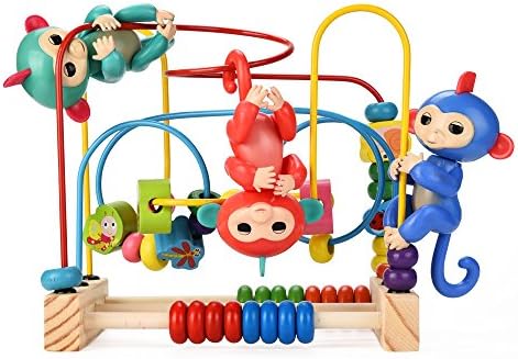 Baby Monkey Playset W, Monkey Jungle Gym Playset Interactive Monkey Playset Track Stand