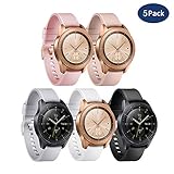YiJYi Compatible with Samsung Galaxy Watch 42mm Bands/Galaxy Watch Active Bands, 20mm Silicone Strap Sports Replacement Wristband for Galaxy Watch 42mm SM-R810/SM-R815,Gear Sport,Galaxy Watch Active
