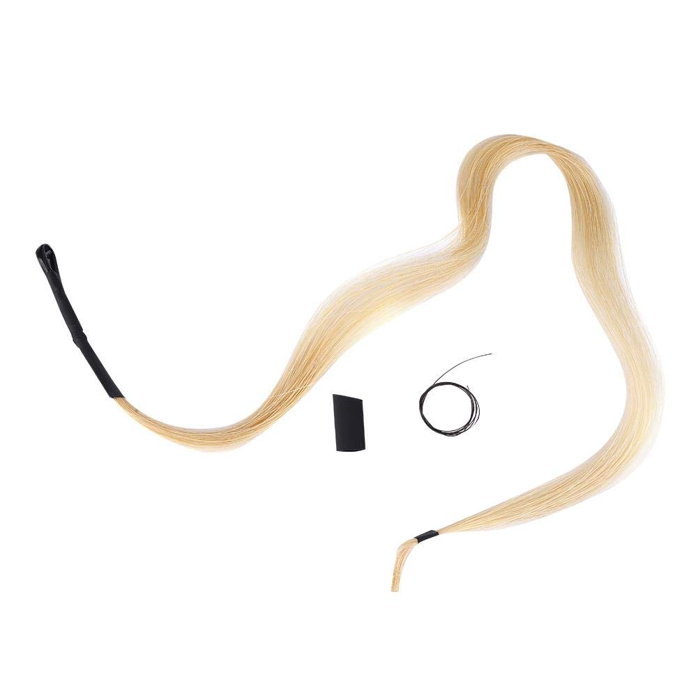 Instrument Bow Hairs,BY304 31Inches Horsetail Hair Erhu Bow Hairs Accessory for Violin Viola Cello Instruments. Musical Instrument Accessories
