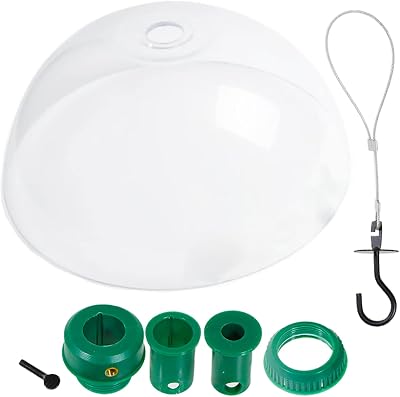 Spares2Go Squirrel Baffle Dome Kit 40cm Universal Fitting Bird Feeder Guard