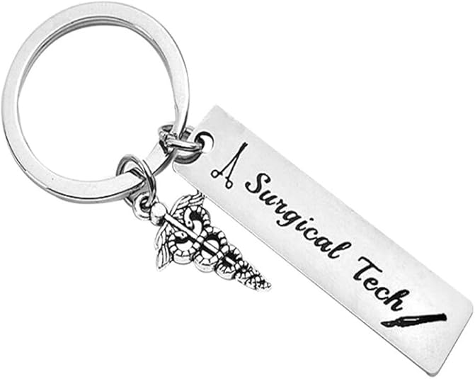 Hibetek Surgical Tech Keychain for Surgical Technologist