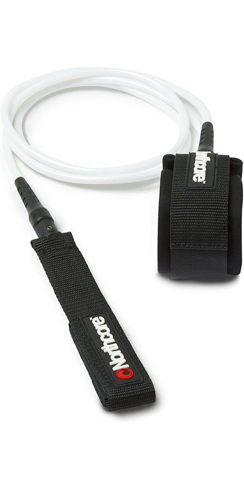 Northcore Surfing and Watersports Accessories - 6mm Surfboard Leash/Strap 8FT - WHITE