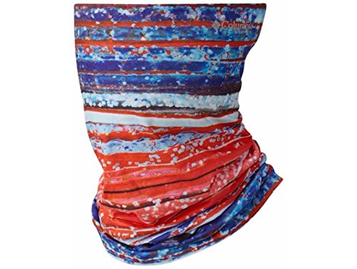 Columbia Unisex Freezer ZeroÂ¿ Neck Gaiter Sunset Red Lure Stripe Scarf