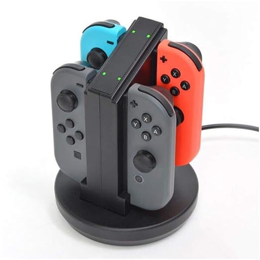 Jamicy Ladestation für Ladestation für den Nintendo Switch JoyCon, 4