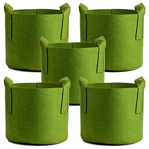 Ming Wei Grow Bags (5 Gallon, Army Green 5-Pack)