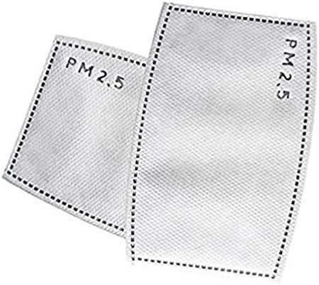 10 Packs Adult PM2.5 KN95 Mouth Mask Filters 5 Layer Activated Carbon Replacement Dustproof Filters