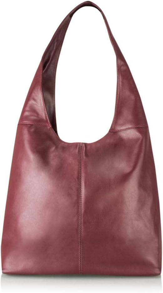 Sophy Slouchy Leather Bag, Bordeaux