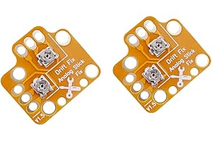 Limentea 2 x Analog Stick Drift Fix Mod Handle Rocker Adjusting Plate Game Handle Joystick Drift Repair Board for PS4 PS5 Xbox One Xbox Series X S Controller (Orange)