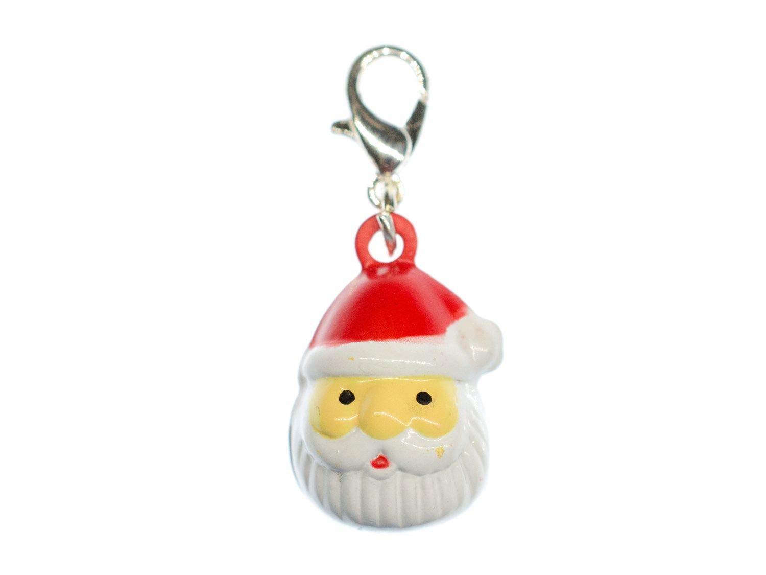 Miniblings Santa Claus Charm Pendant Bells Christmas Nicholaus Head
