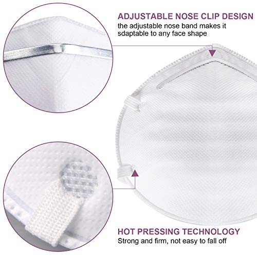 N95 Disposable Dust Masks, NIOSH-Certified Particulate Respirator For Construction, Emergency Kits, DIY, Home Use, Woodworking & more(30 Pack)