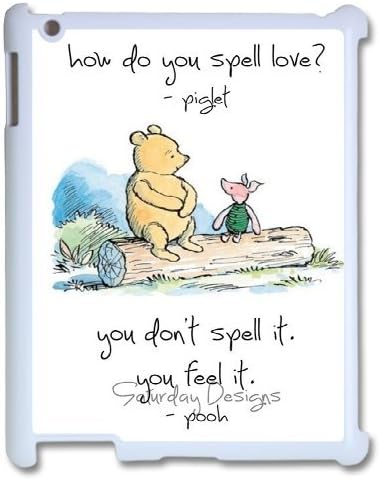 Newest Diy Winnie The Pooh, Design Rubber Protection Case Skin Protective Case For Ipad 2/3/4 Case High Quality PC Cover