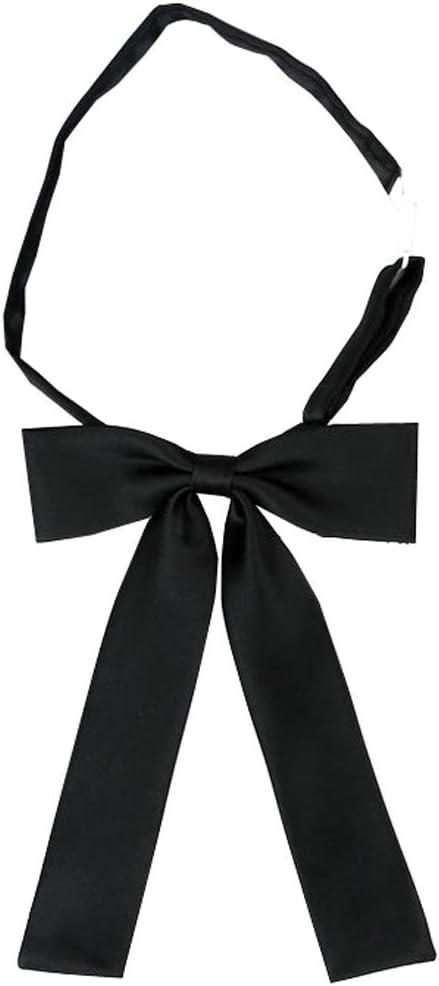 SYAYA Ladies necktie womens girl Party Adjustable Pre-tied Bow Tie Solid Color Bowties for Women Ties WLJ08