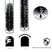 Xpassion Nylon Tube Brush Set Nylon Cleaning Brushes 20 Pieces for Drinking Straws Glasses Keyboards Jewelry Cleaning,Antistatic Brushes,Beaker Cleaning Brushes