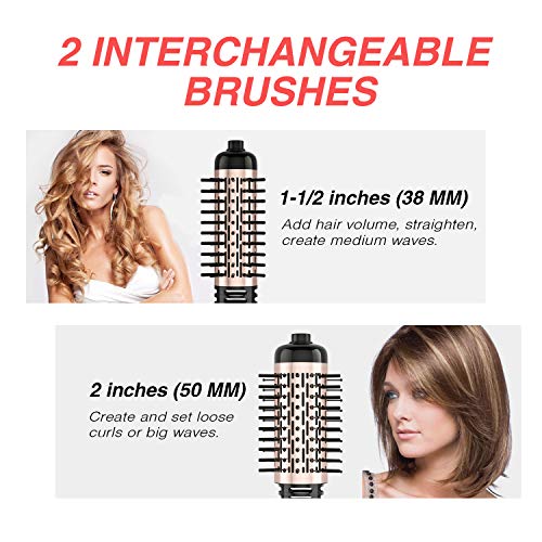 Beautimeter Hair Dryer Brush, 3in1 Round Hot Air Spin Brush Kit for