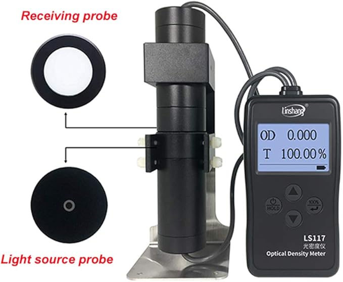 Optical Density Meter Light Transmittance Tester with OD Range 0.000 OD