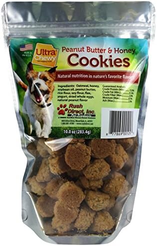 Ultra Chewy 00125-3 Peanut Butter And Honey Flavored Cookies, 10-Ounce