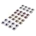 RAH 3-D Hard Epoxy Eyes (60 Pack) Fly Tying Lures Crafts 7 Sizes (Ice, 6 mm)