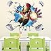 Iron Man Through-Wall Stickers With Decor Decal Art Removable Vinyl Home Art Decor For Kids Nursery Bedroom