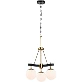 Varaluz Allie 3-Lt Chandelier - Black/Satin Brass