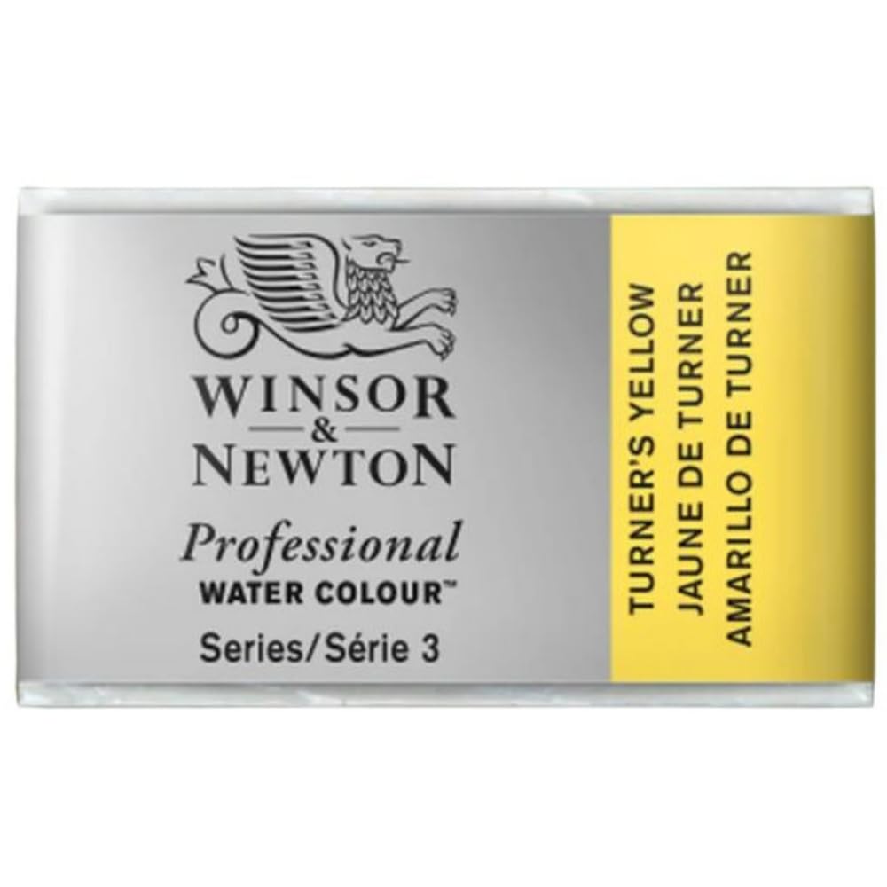 Winsor & Newton Professional Water Colour Paint Whole Pan, Turner Yellow