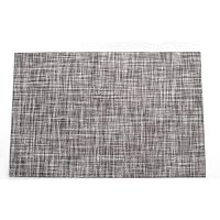 LOHAS Home 6Pcs Crossweave Woven Vinyl Non-Slip Insulation Placemat Washable Table Mats (Dimgray)