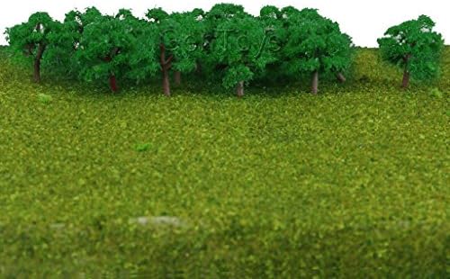 25x Tree Model Train Park Wargame Diorama Scenery Landscape 1/300 Jade Green
