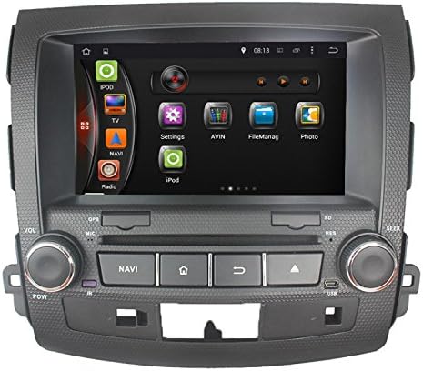 lsqSTAR For MITSUBISHI OUTLANDER 2006-2012 In-dash 8" Touchscreen Android 4.4 Dual Core DVD GPS Navigation TV Radio Bluetooth, WIFI, Steering Wheel Control + Free Map