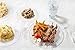 40 CRYSTAL CLEAR PLASTIC PLATES | 10.25 Inch Disposable Plates | Fancy Large Dinner Plates | Hard Round Party Plates | Heavy Duty Wedding Plates | Premium Heavyweight Big Catering Plates [Diamond]