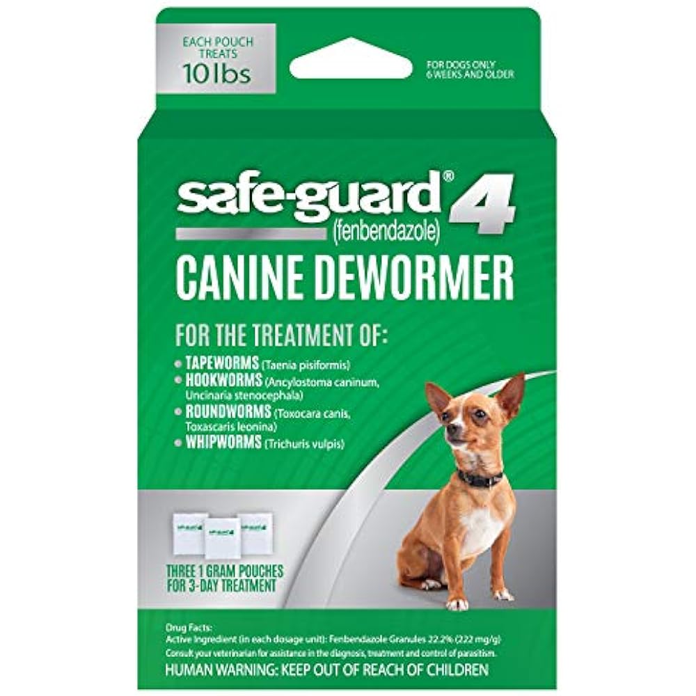 Excel 8In1 Safe Guard Canine Dewormer For Dogs 3 Day Treatment Free