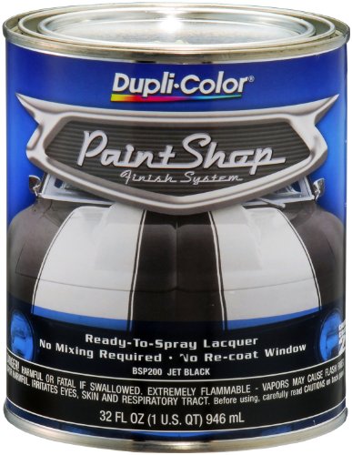 Dupli-Color (BSP200-2 PK) 'Paint Shop' Jet Black Finish System Base Coat - 1 Quart, (Case of 2)