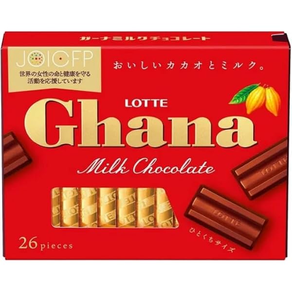 Amazon.com : Lotte Ghana Milk Chocolate Bar, 1.94 Ounce : Candy