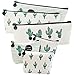 August Dream Canvas Student Pencil Case Box Pen Pouch Coin Purse Pouches Cosmetic Makeup Bag Cactus Pastoral Bandage Set of 6