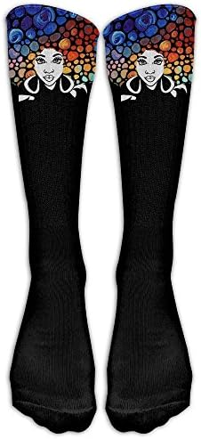 River Stone Afro Hair Women Mens Womens Cotton Crew Athletic Sock Running Socks Soccer Socks