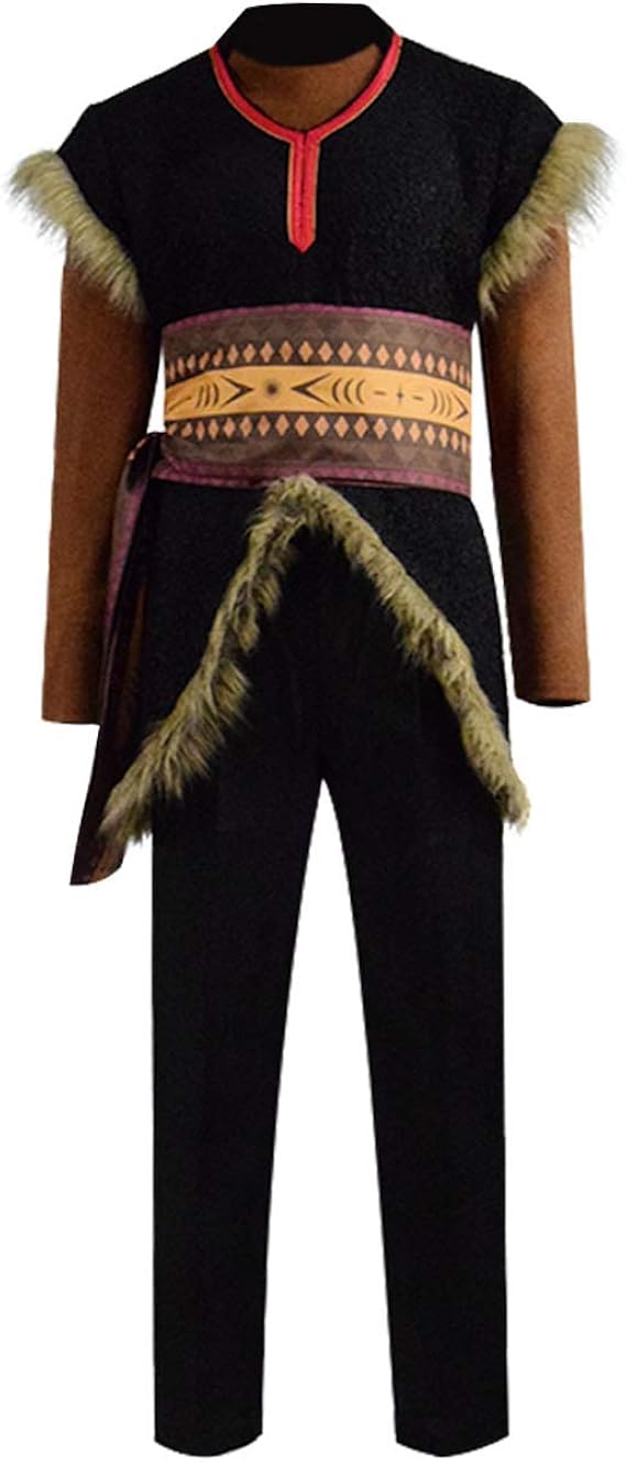 Amazon Com Adult Kristoff Costume Kids Toddler Full Set Jumpsuit Outfits Halloween Cosplay Clothing