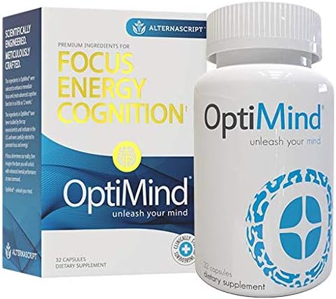 OptiMind Alternascript, Nootropic Brain Booster Supplement, Enhance Focus and Energy, 1-Pack (32 Ct)