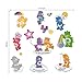 decalmile Care Bears Wall Stickers Baby Nursery Wall Decals Girls&Boys Bedroom Kids Room Wall Decor