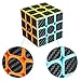 Twister.CK 3x3 Speed Cube Magic Cube Brain Teaser Puzzles with Carbon Fiber Sticker