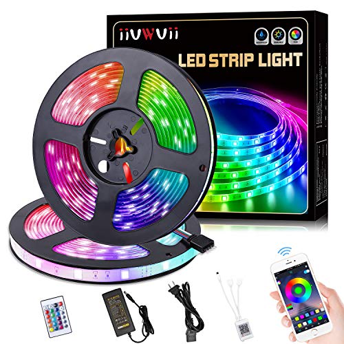 LED Strip Lights, IIVWVII 32.8feet RGB Color Changing 5050 300LEDs
