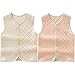 ThreeH Baby Boy Girls Lightweight Warm Cotton Waistcoat BR0601,Rhombus(Pack of 2)