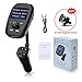 Bluetooth FM Transmitter, Wireless In-Car Radio Adapter Music Player w/ Power Off, 350° Adjustable Head Hands-Free Calling Car Kit Dual USB Charger Support Bluetooth/ SD Card/ Aux Input/ USB Disk