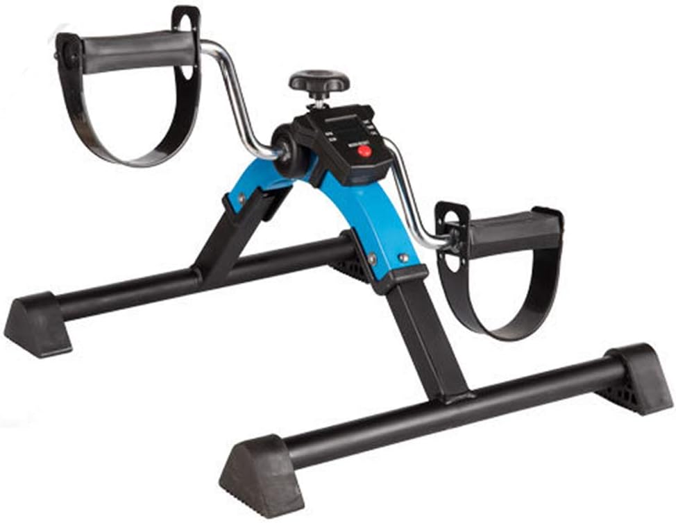 Folding Exercise Bike Rehabilitation Training Equipment Pedal Exerciser Gym Fitness Leg And Heart Training Men And Women Adjustable Pedal Pedal Exerciser