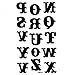SPESTYLE waterproof non-toxic temporary tattoo stickersFake waterproof and sweat of men and women temp tattoos black letters N to Z