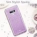 ESR Makeup Glitter Case Compatible for Samsung Galaxy Note 9, Glitter Sparkle Bling Case Protective Cover [Three Layer][Supports Wireless Charging] for Galaxy Note 9 6.4 inch, Purple(Released in 2018)